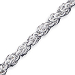 Sterling Silver 7.75inch Polished Fancy Link Toggle Bracelet