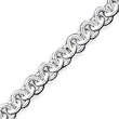 Sterling Silver 7.5inch Fancy Link Bracelet