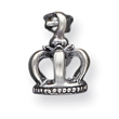 Sterling Silver Antiqued Crown Pendant