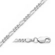 14K White Gold 2.75mm Figaro Chain