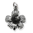 Sterling Silver Antique Hibiscus Flower Charm
