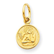 14K Gold Small Angel Charm