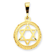 14K Gold Star Of David Charm