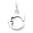 Sterling Silver Initial C Pendant