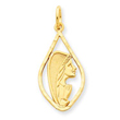 14K Gold  Blessed Mary Charm