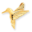 14K Gold Hummingbird Slide