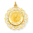 14K Gold Our Lady of Sorrows Medal Charm