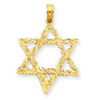 14K Gold  Star of David Pendant