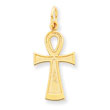 14K Gold Ankh Cross Charm