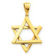 14K Gold Star of David Pendant