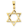 14K Gold Star of David Pendant