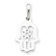 14K White Gold Star of David Chamseh Pendant