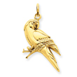 14K Gold Parrot Charm