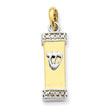 14K Two-Tone Gold Mezuzah Pendant