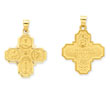 14K Gold 4-Way Medal Pendant