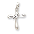 Sterling Silver Dove Cross Pendant