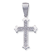 Sterling Silver Cubic Zirconia Cross Pendant