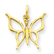 14K Gold Butterfly Charm