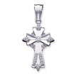 Sterling Silver Cubic Zirconia Cross Pendant