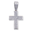Sterling Silver Cubic Zirconia Cross Pendant