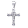Sterling Silver Cubic Zirconia Crucifix Pendant