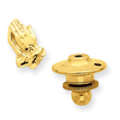 14K Gold Praying Hands Tie Tac