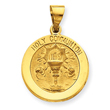 14K Gold Holy Communion Medal Pendant