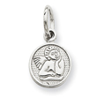 14K White Gold Small Angel Charm
