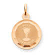 14K Rose Gold Holy Communion Charm
