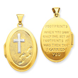 14K Gold Footprints Locket