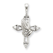 14K WhiteGold Diamond Cross