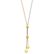 14K Two-Tone Gold Heart Necklace