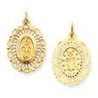 14K Gold Miraculous Medal Charm