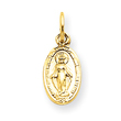 14K Gold Miraculous Medal Charm