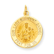 14K Gold Our Lady of Mount Carmel Medal Charm