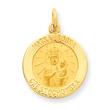14K Gold Matka Boska Medal Charm