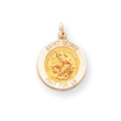 14K Gold Saint George Medal Charm