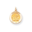 14K Gold Saint Andrew Medal Charm
