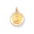 14K Gold Saint Elizabeth Seton Medal Charm