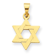 14k Gold Star of David Pendant