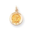 14K Gold Saint Andrew Medal Charm