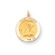 14K Gold Saint Andrew Medal Pendant