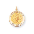 14K Gold Saint John Baptist Medal Pendant