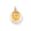 14K Gold Saint Mark Medal Charm