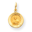 14K Gold Saint Paul Medal Charm