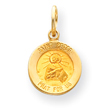 14K Gold Saint Peter Medal Charm
