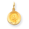 14K Gold Saint Roch Medal Charm