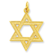 24k Gold-plated Sterling Silver Star of David Pendant