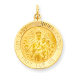 14K Gold Our Lady of Mt. Carmel Medal Charm