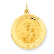 14K Gold Matka Boska Medal Charm